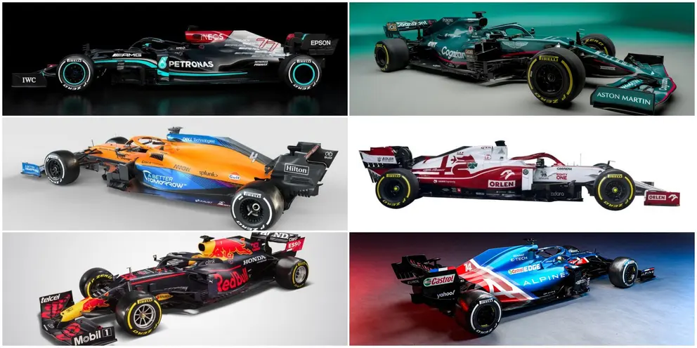 Monoplazas F1 en sus presentaciones
