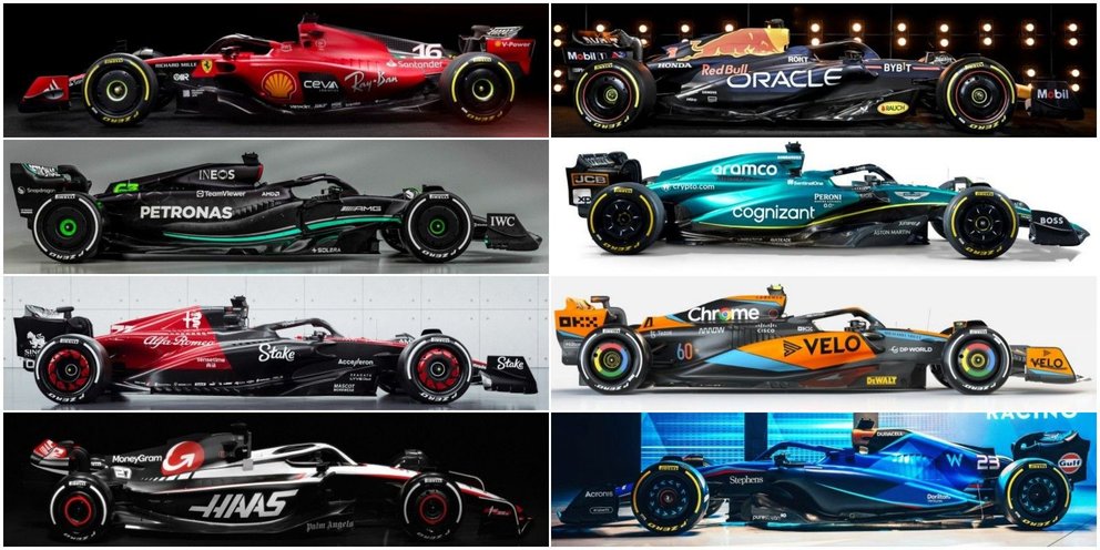 Los coches de la temporada 23 de F1