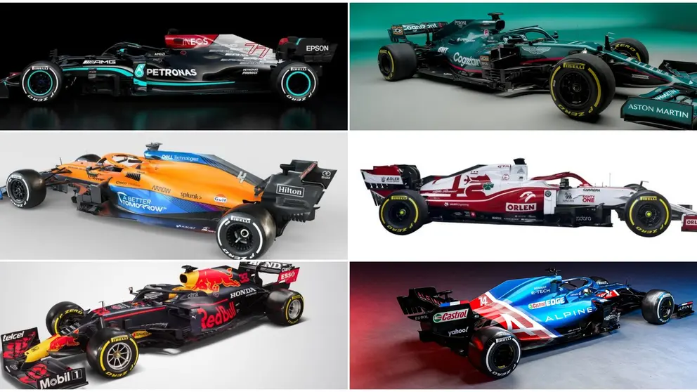 Monoplazas F1 en sus presentaciones
