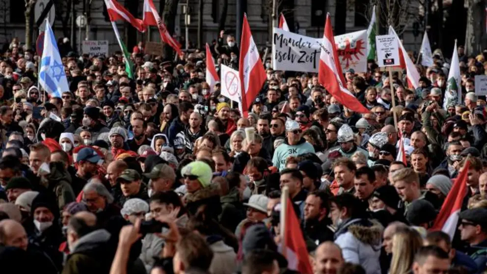 Manifestaci&oacute;n contra el confinamiento
