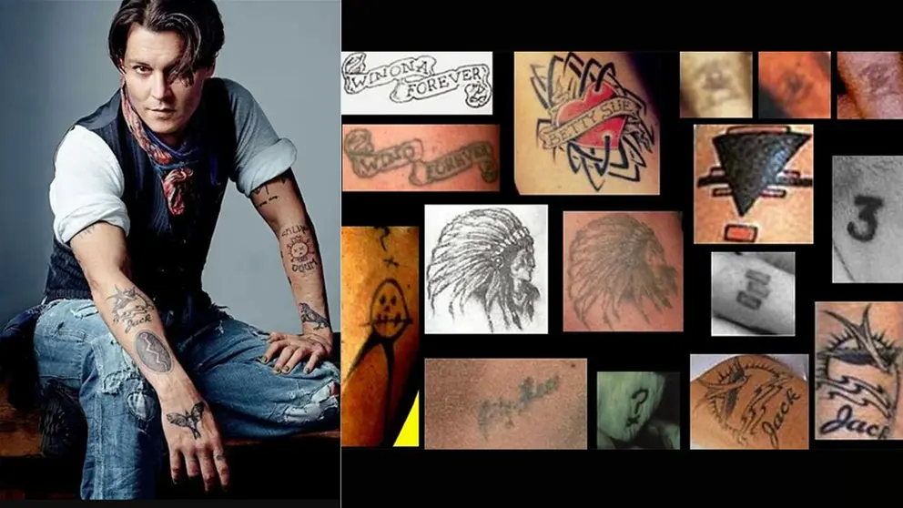 Tatuajes Johnny Depp