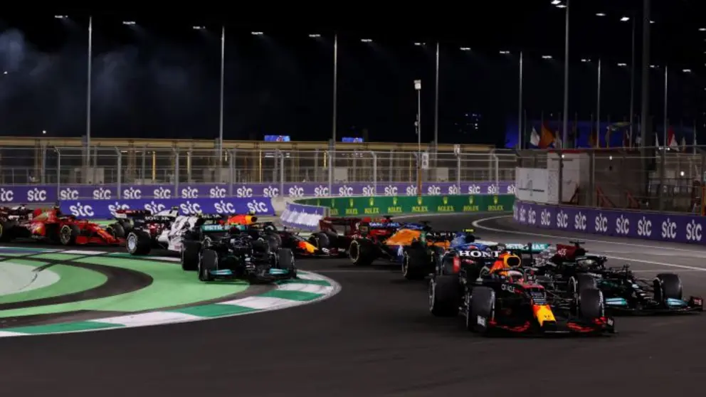 Salida de un GP en Abu Dabi