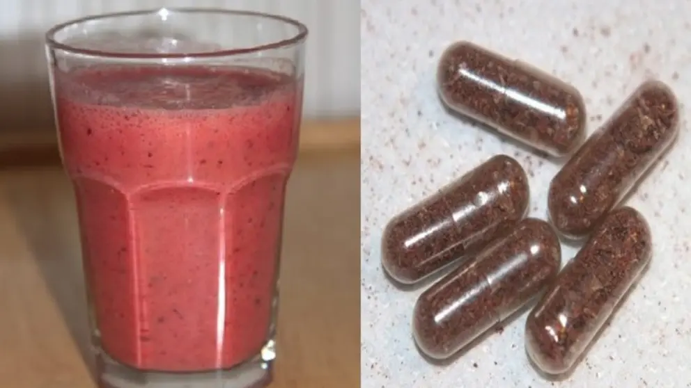 Batido y c&aacute;psulas de placenta