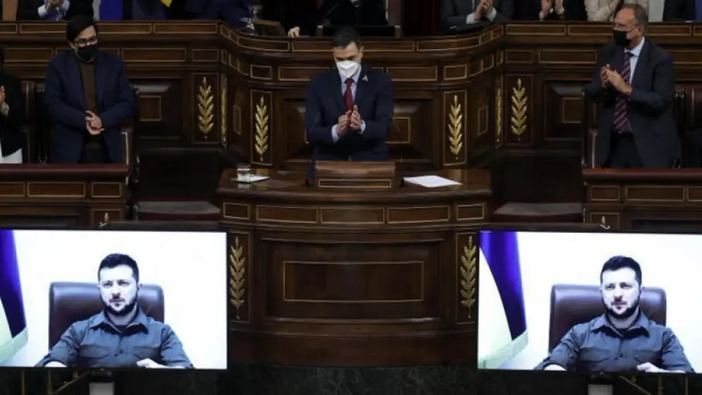Zelenski en el Congreso de los Diputados