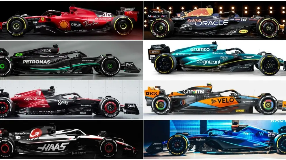 Los coches de la temporada 23 de F1