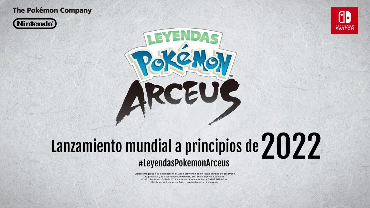 Tráiler de Leyendas Pokémon: Arceus
