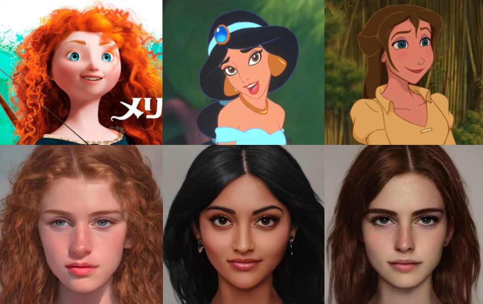 Mérida, Jasmine y Jane