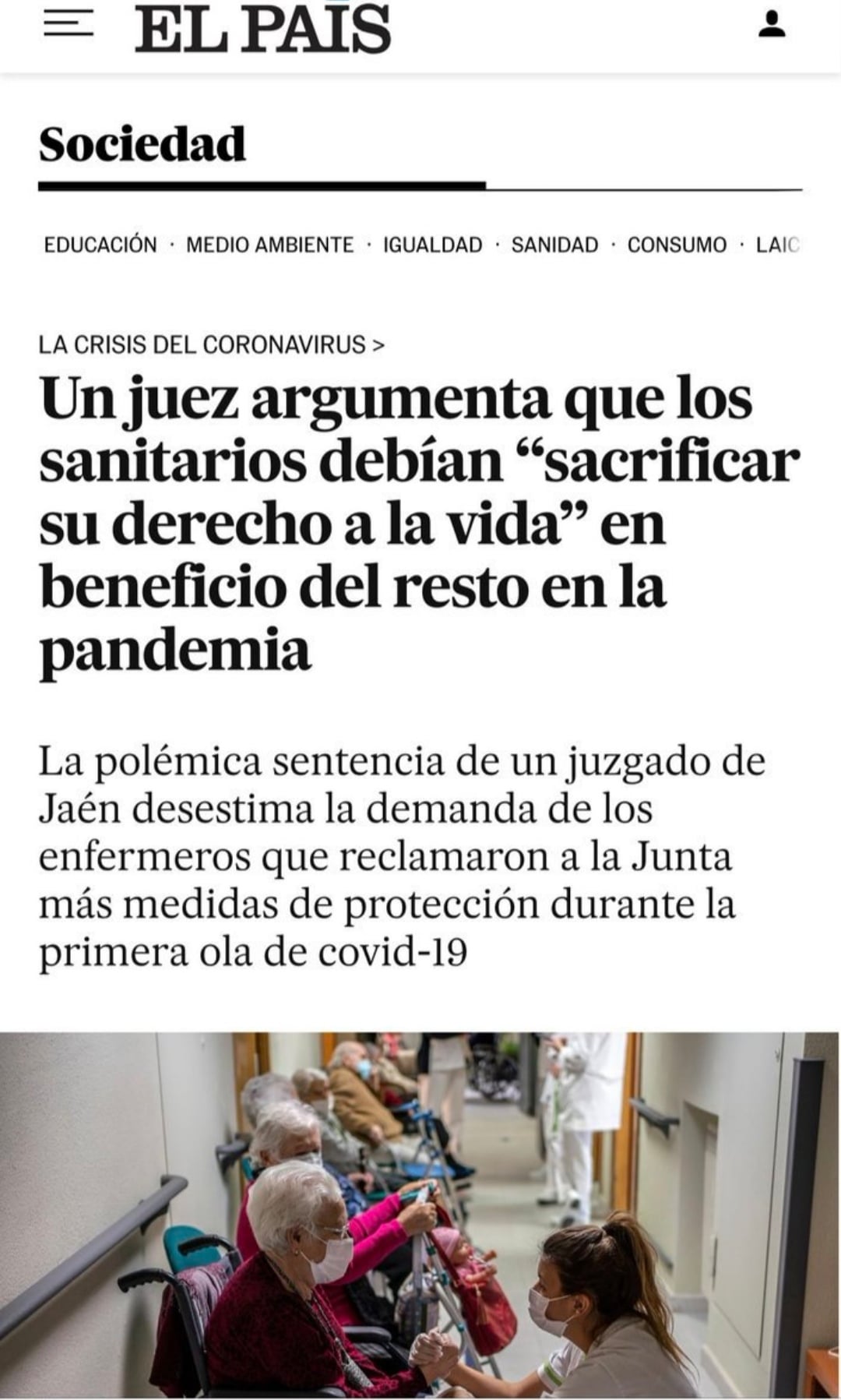 Titular de la noticia recién publicada