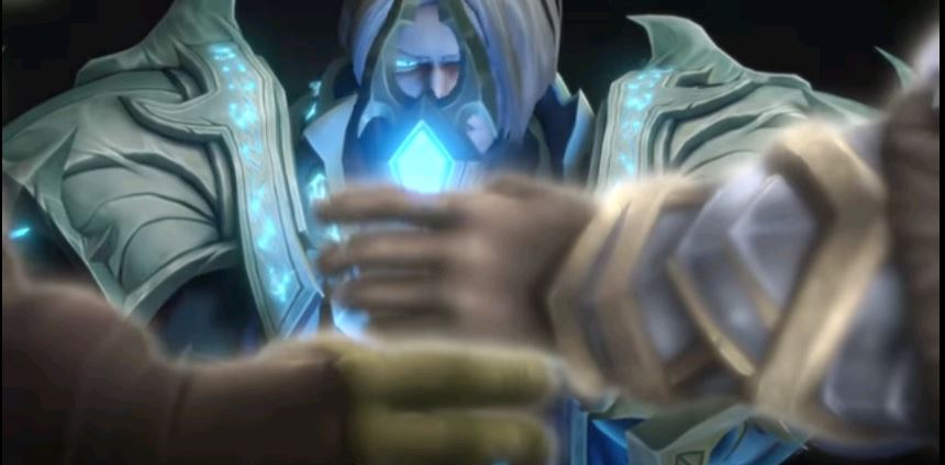 Anduin en la cinemática de Shadowlands