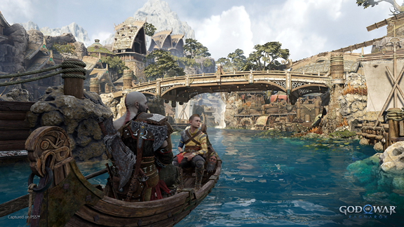 Paseo en barco con Kratos y Atreus